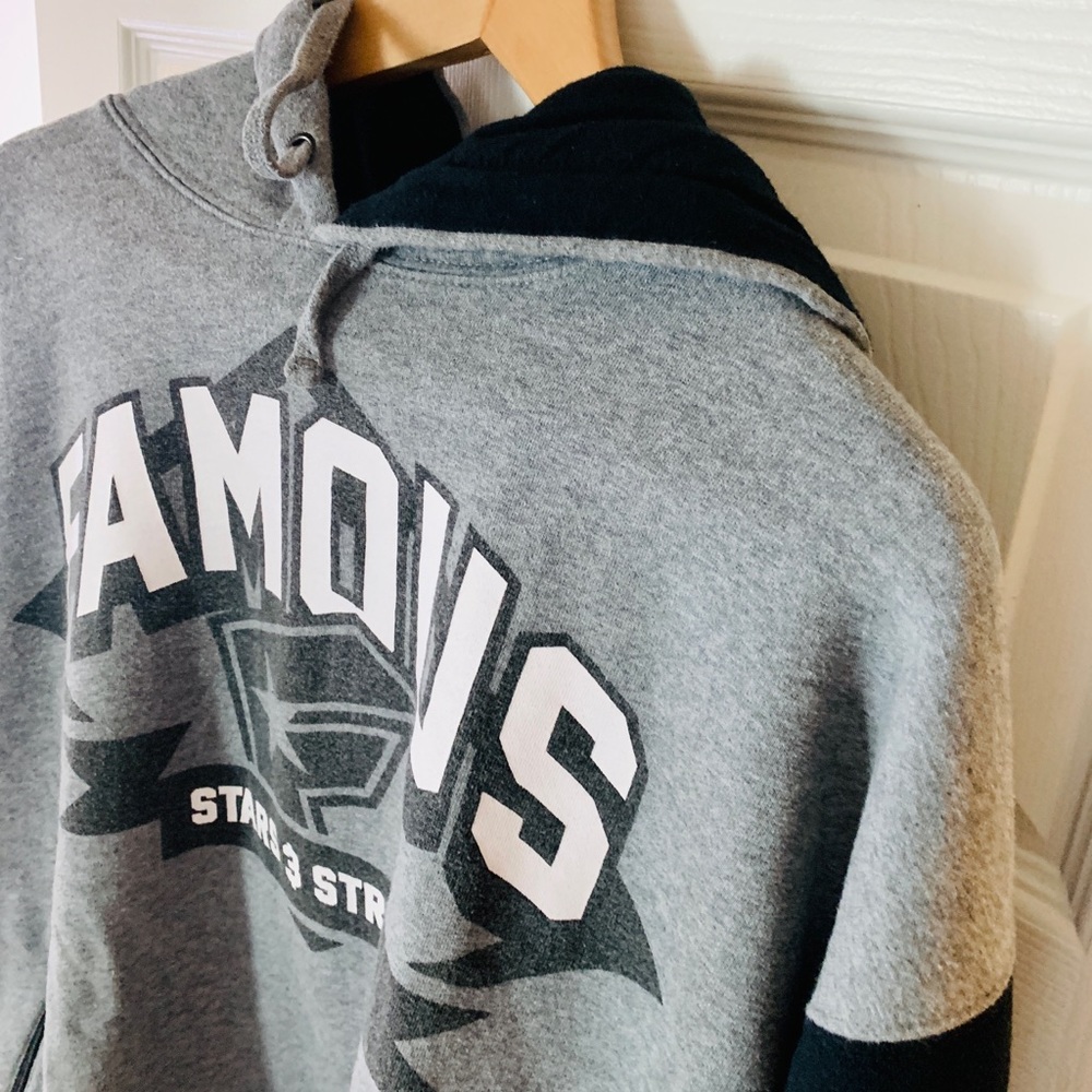 #Mens, #Sweater, #XL, #Gray, #LingSleeve, #Black&Gray, #Zipped #Pockets #Hoodie